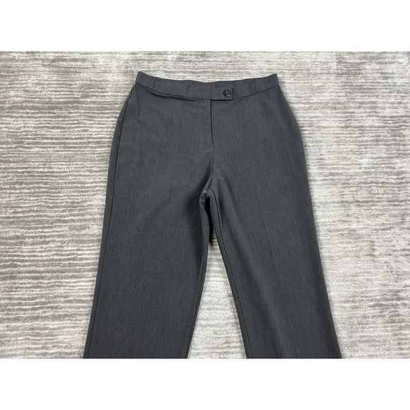 Kim Rogers Pants Women 12 Short Gray Elastic Waist Polyester‎ Blend Career - Picture 2 of 11